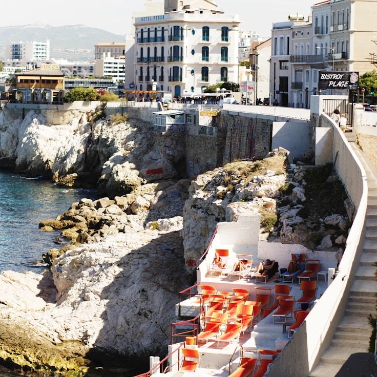 Entertainment zone at night in France